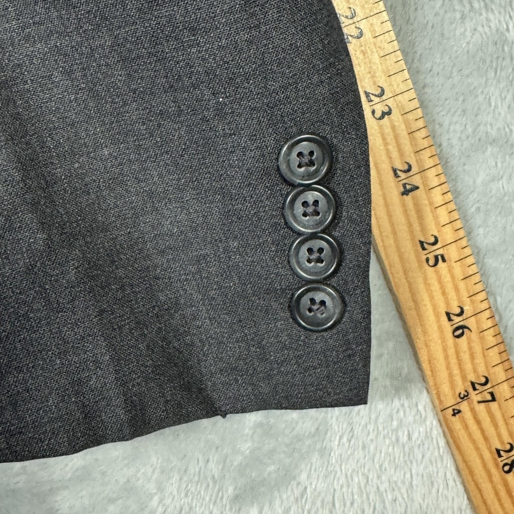 Polo Ralph Lauren Blazer Mens 44 Gray Wool Sport Coat Jacket Made USA Classic - Picture 9 of 12